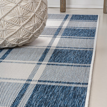 Sabine Traditional Farmhouse Bold Gingham Area Rug